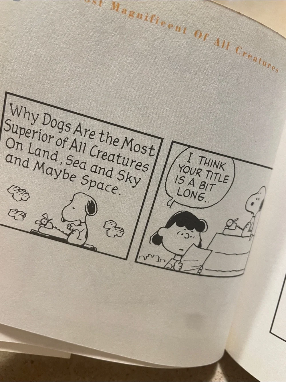 Peanuts Dogs Are From Jupiter Hardcover — White, Black, Blue